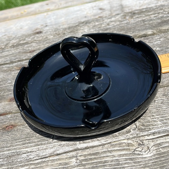 Vintage bonbon nut dish black amethyst - Picture 2 of 11